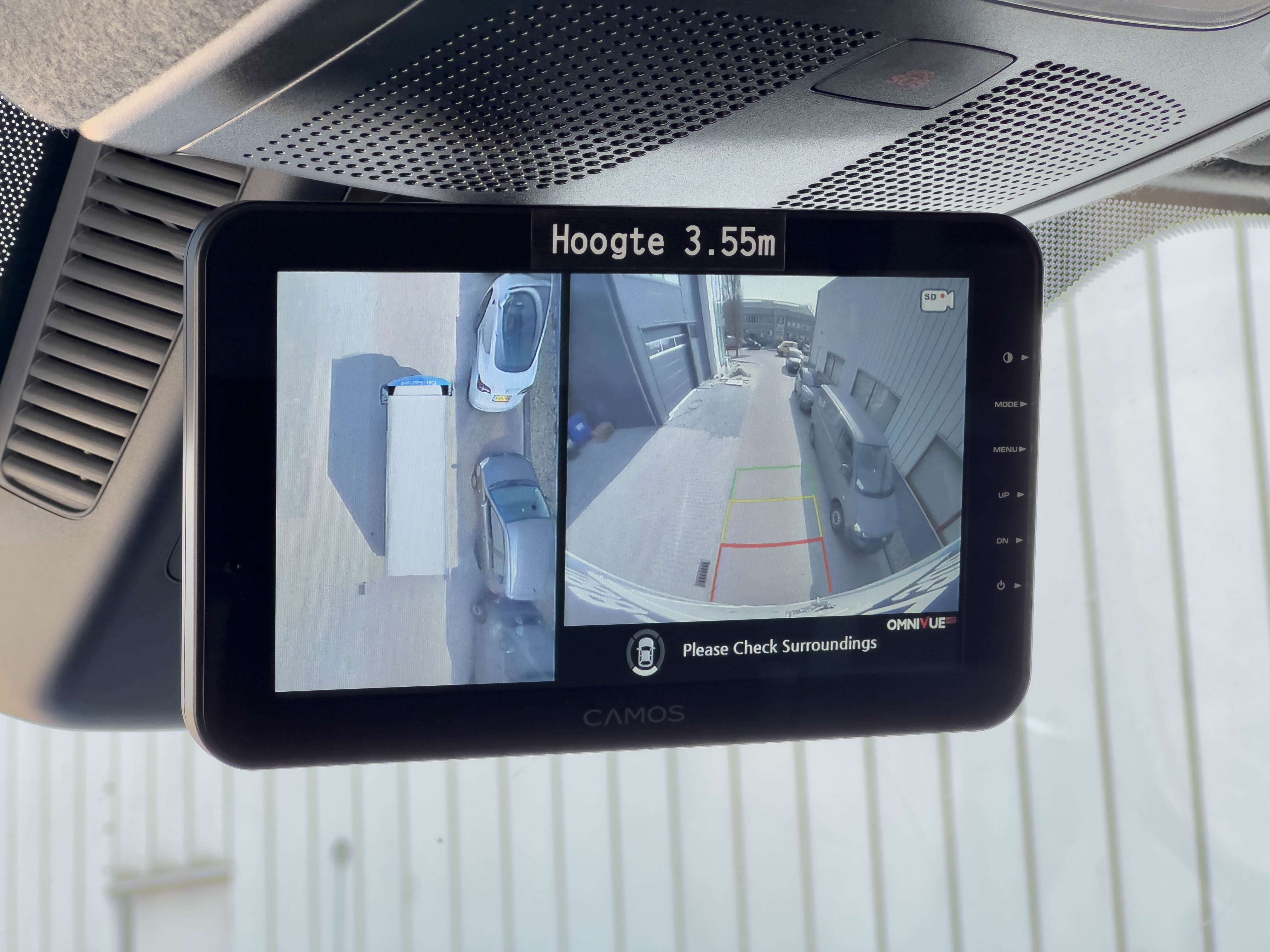 Cabine monitor tbv 4 voerrtuigcamera's